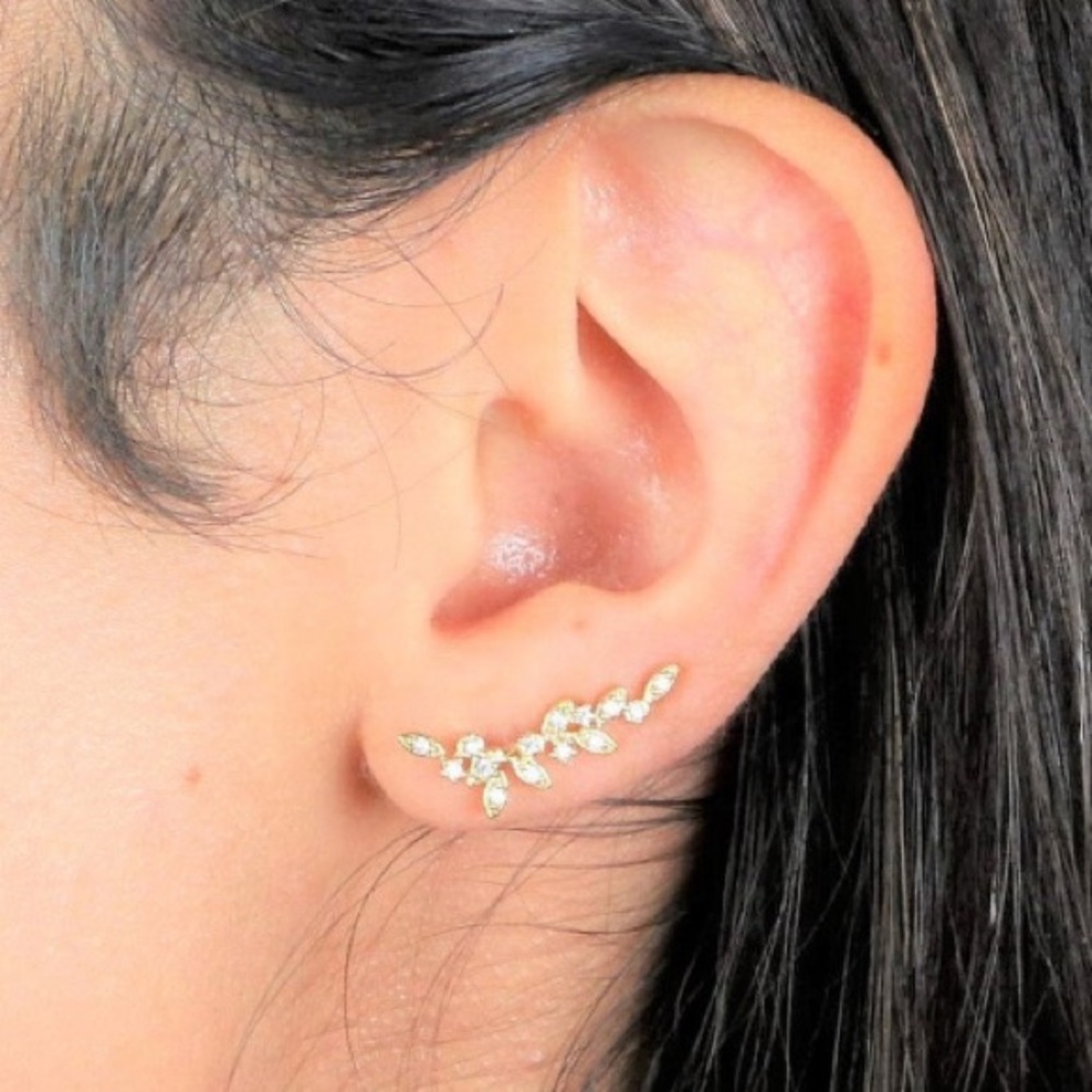 Vine ear climber earrings
